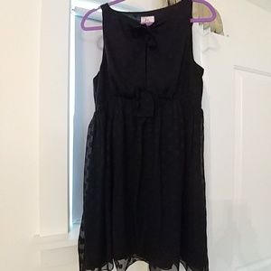 An original Milly dress, black sheer polka-dot